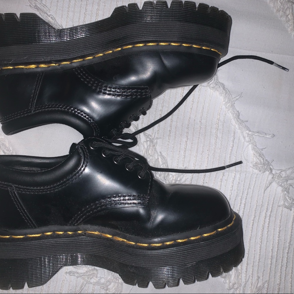 Selling platform casual leather docs. Good condition, worn once.